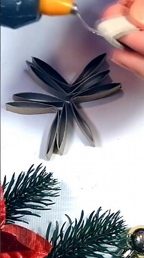 DIY Snowflake from Paper Roll ❄️✨