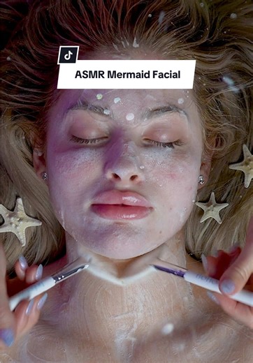 Welcome to our ASMR Mermaid Facial! 🐚✨ and today, let me take you into the bubbliest and fluffiest Bubble Bath Cleanse straight from our sea spa 🌊🫧✨ #asmr #asmrfacial #asmrspa #asmrsounds #dallasmedspa