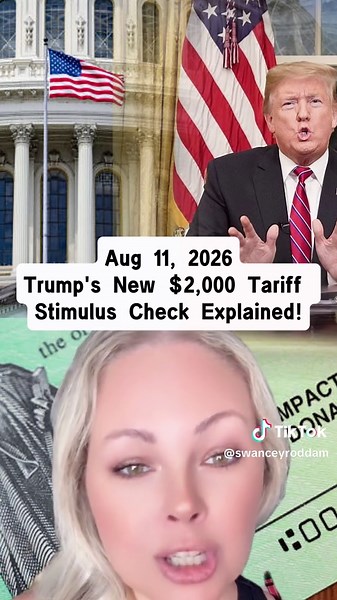 Trump announces a $2,000 dividend check for non-high-income citizens! Family benefits could be substantial. 💰 What are your thoughts on this tariff-funded stimulus? Let's discuss! #TrumpNews #TariffStimulus #EconomicUpdate #StimulusCheck #PersonalFinance #USAEconomy #HouseholdBenefits #CheckItOut #FamilyFinance