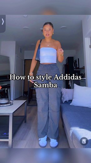 How to Style Addidas Samba 😍#fashiontiktok #fashioninspo #casual #addidassambasoutfit #iccykan