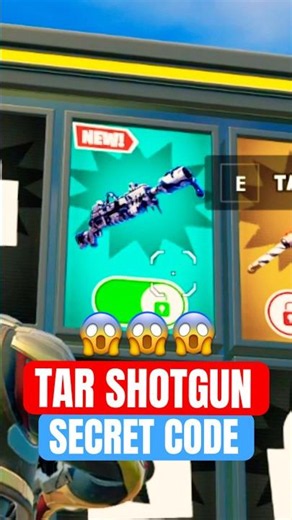 HOW TO GET 💙 TAR SHOTGUN SECRET CODE in FORTNITE 1V1 with every gun
