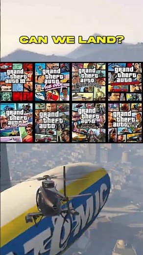 What Happens If You Land a Helicopter on Blimps in Every GTA Game? 😱