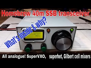 VK3HN: Tour of a 7MHz homebrew QRP SSB transceiver