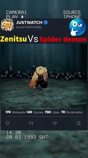 Zenitsu Vs Spider Demon 👿 #edit
