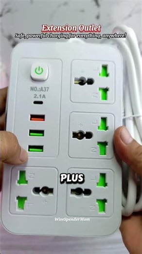 Extension Cord 4 sockets + 3 USB Port 1.8m cable