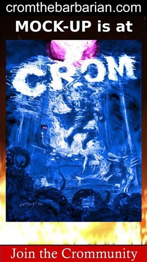 CROM ANTHOLOGY #2 MOCK-UP IS AT THE PRINTER! #indiecomics #swordandsorcery