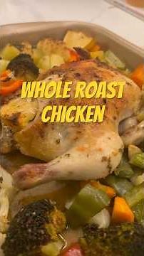 Whole Roasted Chicken - Recipe #chickenroast