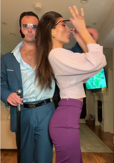 This year’s costume! #halloween #costumeideas #elvispresley #priscillapresley #halloweencostume