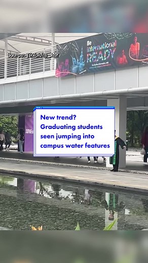 These students from Republic Polytechnic and Nanyang Polytechnic are taking graduation day to a whole new level. Here's what they did. #fyp #sgtiktok #sgnews