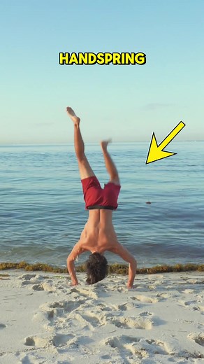 TURN CARTWHEEL INTO BACKHANDSPRING🤸‍♀️✅ #tutorial #howto #gymnastics | How To Get Your Backhand Spring