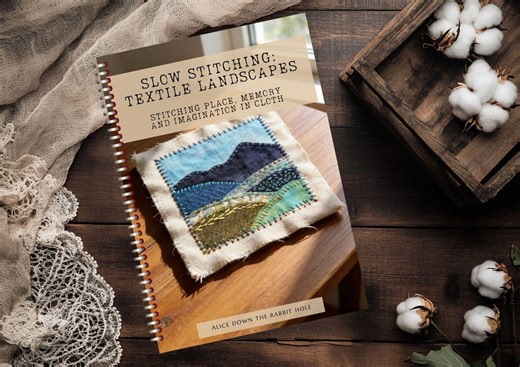 Slow Stitching Textile Landscapes Workbook | Layered Fabric Art, Embroidery Ideas, Mindful Sewing Project Guide - Etsy Canada