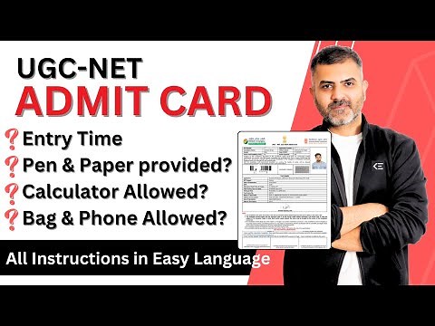 UGC-NET Admit Card | All Instructions Explained | Kumar Bharat