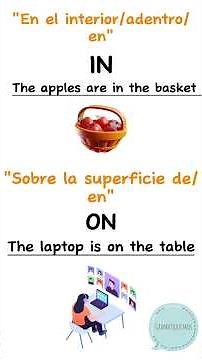 PREPOSITIONS OF PLACE: IN vs ON | Preposiciones de lugar en inglés IN vs ON #prepositions #english