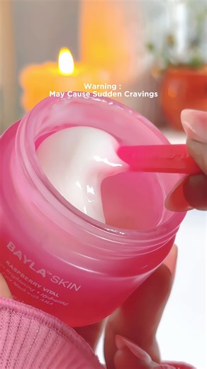 Soft. Bouncy. Satisfying. 🤤Our OG Raspberry Face Mask busy being irresistible 🤭 #asmr #facemask