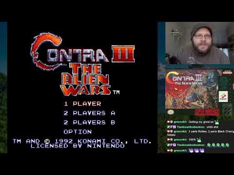 Contra III - The Alien Wars (SNES) | Night 3 | Twitch Stream