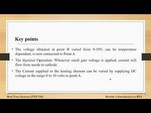 Real Time Systems(17EC743) :Module1-Class1