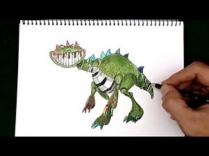 How to draw Pianosaurus /Poppy Playtime chapter 4