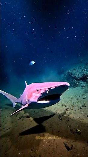 Rare Footage: Goblin Shark Feeding in the Deep Ocean