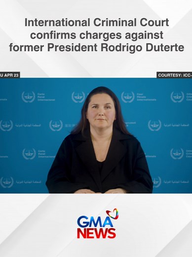 WATCH: ICC Pre-Trial Chamber I confirms all charges against former President Rodrigo Roa Duterte and commits him to trial. Courtesy: ICC-CPI