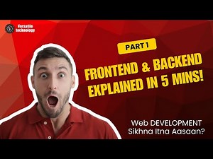 Full Stack Basics: Frontend & Backend Explained Clearly | Beginners Tutorial | #coding
