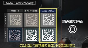 ショートパルスファイバレーザで粉塵を削減　CO2レーザ比較編| レーザマーカ LP-RV | Panasonic