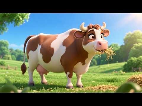 Gentle Cow on Sunny Farm 🐄🌞 | Fun Learning & Play for Kids | Toddler Adventure Video