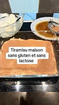 Homemade tiramisu, gluten-free and lactose-free
