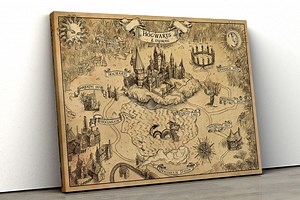 Fantasy Map Canvas Poster, Movie Series Map Canvas, Fantasy Movie Series Canvas Wall Art, Fantasy Printed Canvas, Wall Art, Ready to Hang - Etsy Canada