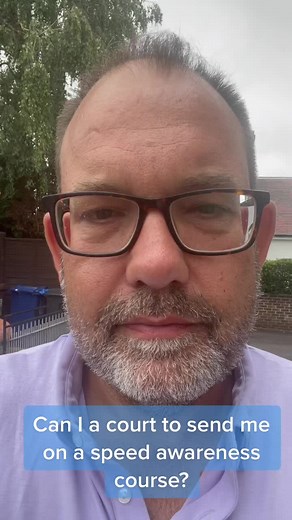 Can I Ask Court for Speed Awareness Course?