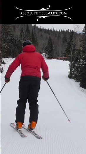 How to CARVE Telemark Turns - TIP #1 Using your LEAD CHANGE