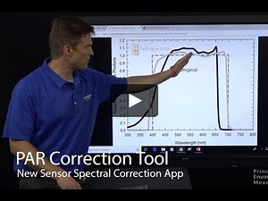 PAR Sensor Spectral Error Correction Tool