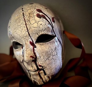 Bloody Mens Masquerade Mask. Adult Killer Halloween Mask. Scary or Horror Carnival Mask. Full Face Venetian Theater or Costume Cosplay Mask. - Etsy