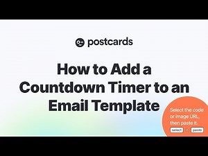 How to Add a Live Countdown Timer to Your Postcards Email Template (Sendtric + NiftyImages Tutorial)