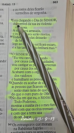 Isaías 13 ✝️📖✍️ #deusédeus #cristão #jesus #lendoabiblia #povoabençoado | Cláudia Oliveira