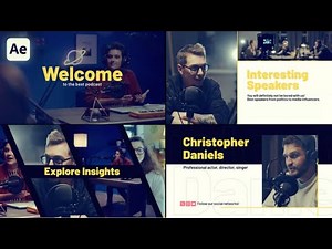 Create Stunning Podcast Intros in Minutes with This 2025 After Effects Template!