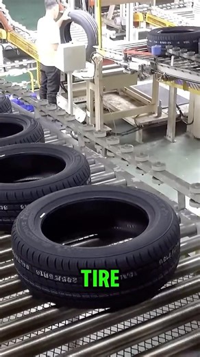 Watch rubber transform into a car tire #satisfying #process #shorts