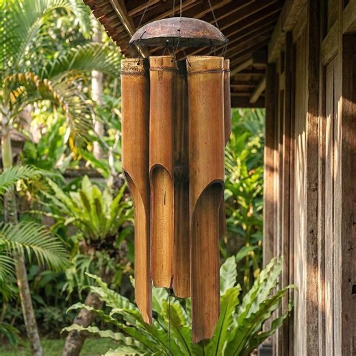 Bamboo Wind Chimes Large Natural Wind Chime 72cm Zen Garden Decor Outdoor Patio Balcony Meditation Home Decoration Gift - Etsy