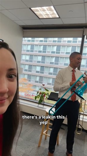 Catherine Birke on Instagram: "A short chronicle of my first trombone lesson with Met Opera trombonist (and my boss, the Dean of the Juilliard Preparatory Division) @westonsprottnyc . It was a huge success. Basically, my beautiful blue plastic trombone might have been the thing holding back my not-insignificant natural talent 💀💀💀Thanks, Weston, for randomly putting this lesson on my calendar and then teaching me things I never knew about good embouchure and tone quality!!!"