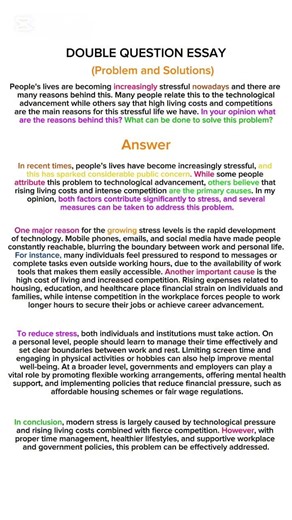 Double Question Essay (Problem and Solution) Sample #ieltswriting #ieltswritingtask2 #ielts2026