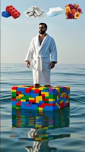 Sea Challenge | Standing on Lego Bricks vid Ai