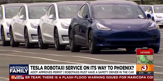 Tesla to start testing autonomous taxi's in Phoenix