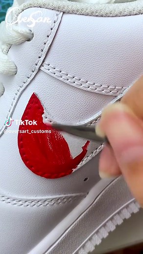 Custom shoes #nike #nikeair #nikeairforce1 #af1 #custom #customshoes #customsneakers #fypシ #oversart