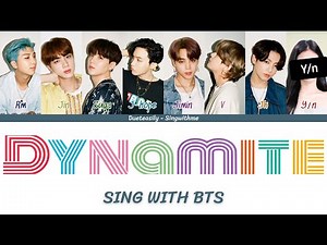 BTS DUET KARAOKE | DYNAMITE | 8 Members | Backing vocals