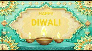 Diwali festival greeting card