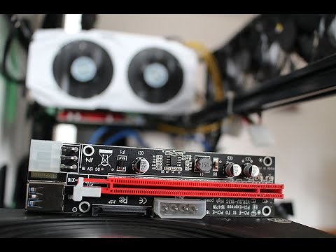 How to wire and install PCIe RISERS on any PC (Mining rig build)