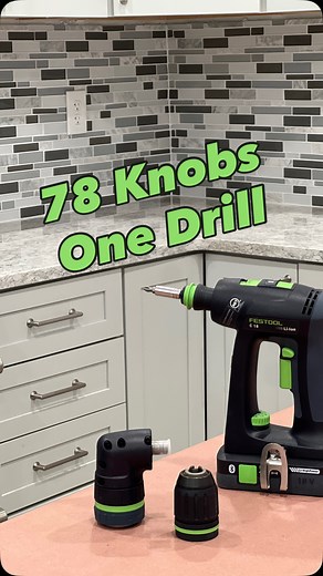 First time using the Festool C 18 on an install… and I’m impressed. 🔩⚡️ Switching chucks on the fly from driver to drill bit, 18V power that just keeps going, and that 90° driver making every hole perfectly straight. It instantly won me over. 78 knobs later… I get the hype. | Omar Builds It