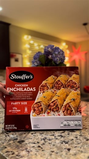 Who needs takeout when you have Stouffer’s chicken enchiladas in your own kitchen?! 😋 | Stouffer’s