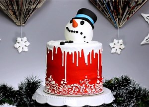 315K views · 6.7K reactions | Melted Snowman Christmas Cake By: Koalipops | MetDaan Cakes | Facebook