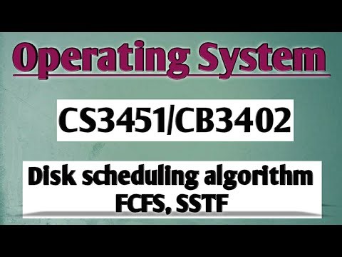 Disk scheduling algorithm FCFS, SSTF in operating system tamil|| OS || Anna university reg-2021.