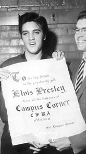 Elvis Tours Canada for the First Time In August 1957, Elvis Presley expanded his live performances beyond the United States with his first tour of Canada. The brief tour included stops in cities such as Toronto, Ottawa, and Vancouver, drawing large crowds and significant media attention. As in the United States, performances were closely monitored, with local officials and promoters often emphasizing crowd control and security due to concerns about audience reactions. Despite these precautions, 